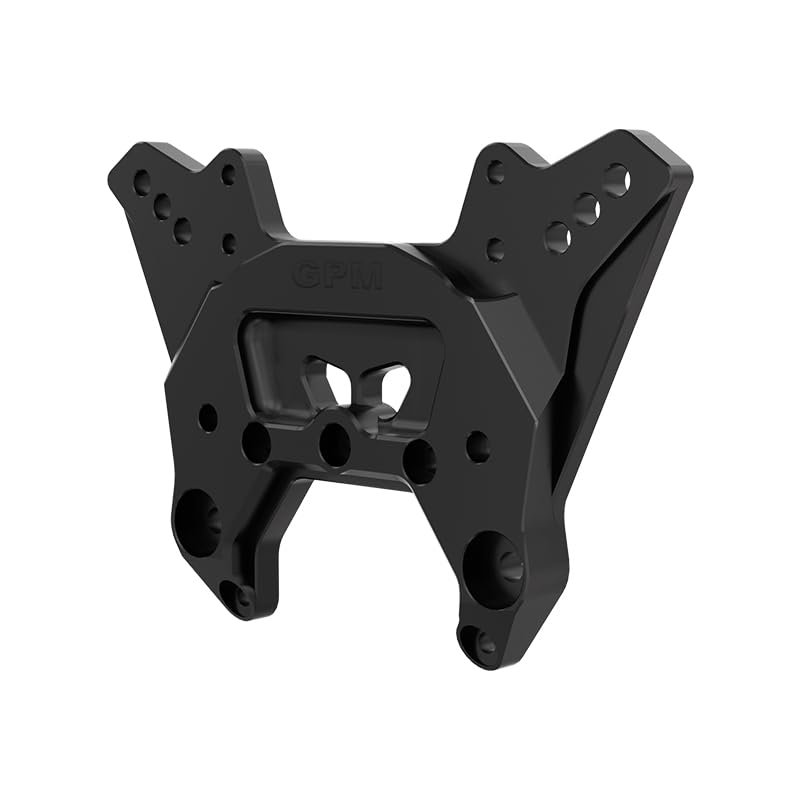 GPM 7075 Alloy Front Shock Tower for 1/8 Kraton 6S Exb 4X4 RTR Brushless Speed Truck-Ara8708V6 (Black)