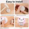 24 PCS Positive Crochet Doll Stands Wooden, Wooden Base Single Dual Needle Holder for Crochet Dolls Figurines Knitted Doll Display Stand for Positive Potato, Base Holder for Support Pickle Animal Toys view 4