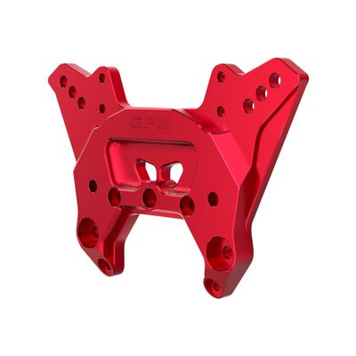 GPM 7075 Alloy Front Shock Tower for 1/8 Kraton 6S Exb 4X4 RTR Brushless Speed Truck-Ara8708V6 (Red)