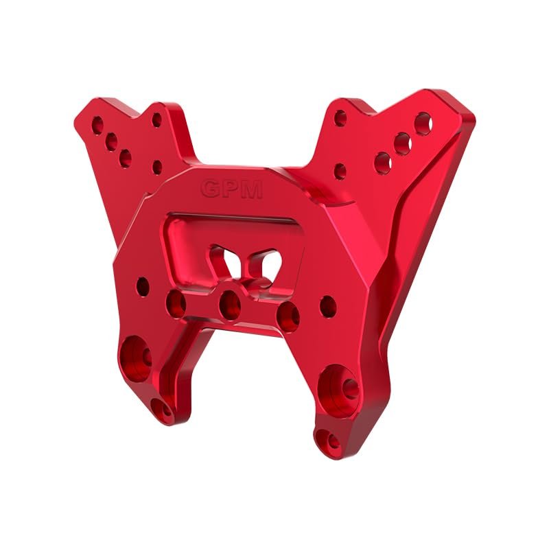 GPM 7075 Alloy Front Shock Tower for 1/8 Kraton 6S Exb 4X4 RTR Brushless Speed Truck-Ara8708V6 (Red)