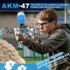 AKM-47 2-Pack Gel Ball Blaster Gun  Electric Gel Gun Blaster with Top-Loading, Powerful Long-Range Accuracy, Rechargeable Splat Gun for Outdoor Games, Great for Teens & Adults, Ages 14+ view 2