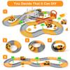 FUNBUD Construction Race Track Toy for Kids - Birthday Gifts for Boys Ages 3 4 5 6 7, Engineering Playset with 220+ PCS Flexible Tracks and 5 Construction Cars view 4