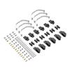 4x4 6x6 Steel Shock Absorber Suspension Leaf Springs Compatible with B14 B24 B1 B16 B36 Q60 Q63 Q75 1/16 RC Car Upgrade Parts(Black 6x6) view 1
