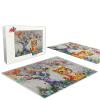 1000 Piece Adult Animal Jigsaw Puzzle, Modern Art Jigsaw Puzzle - Cartoon Cutout Button Tree and Tiger, for Family Fun and Puzzles view 3
