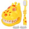 Teeth Model for Teaching Kids, Cartoon Giraffe Demonstration Teeth Model with Toothbrush, Hygienic Habit Cultivation Kids Dentist Play Set for Children Student view 1