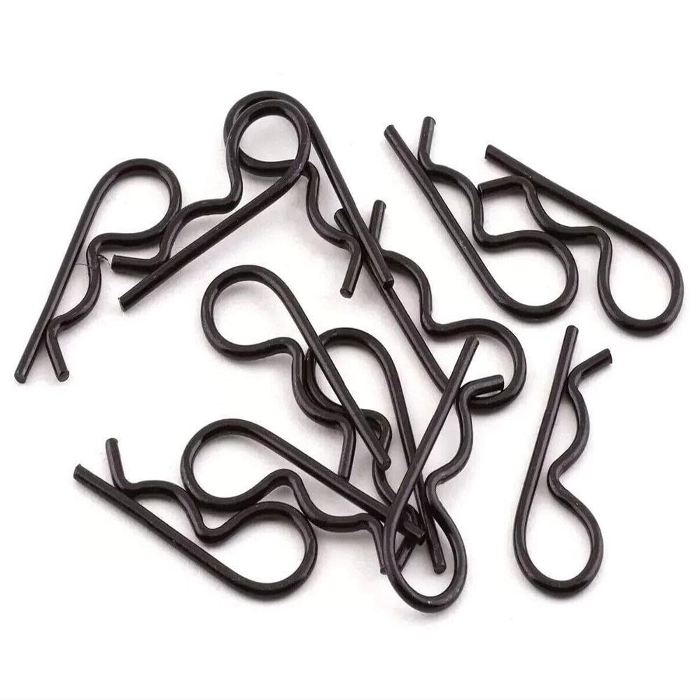 Jstpure for 3934A - Large Heavy Duty Body Clips Black - 12PK - TRA3934A