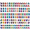 150pcs Mini 3D Printed Animals Tiny Animals Plastics Figures Miniature Little Small Ducks, Frogs, Turtles, Yaks Figurines Bulk for Micro Fairy Garden Landscape Accessories Hide Crafts Decor Aquarium view 1