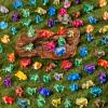 150pcs Mini 3D Printed Animals Tiny Animals Plastics Figures Miniature Little Small Ducks, Frogs, Turtles, Yaks Figurines Bulk for Micro Fairy Garden Landscape Accessories Hide Crafts Decor Aquarium view 2