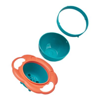 JOINPAYA 360degree Rotate Bowl for Boys and Girls Boy Girl Dishes Spill Resistant Easy Clean Safe Material