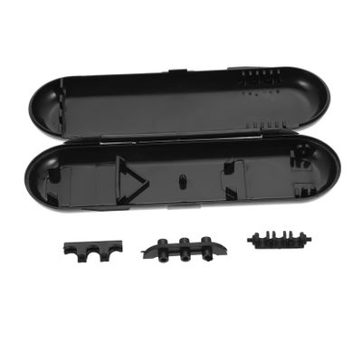 Abaodam Oval Storage Box Portable Case for Game Organization Plastic Holder Black for Home and Travel Use