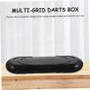 Abaodam Oval Storage Box Portable Case for Game Organization Plastic Holder Black for Home and Travel Use view 2