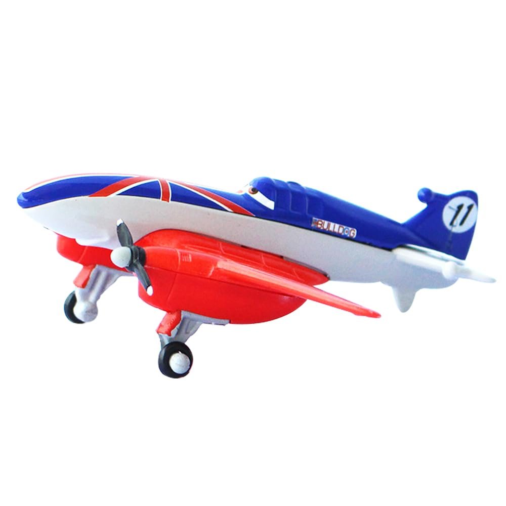 Planes No.11 Bulldog Metal Diecast Plane Model Toy, Best Birthdays Gift for Children and Collectors (Bulldog)