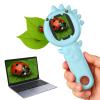 2-in-1 Microscope Camera for Kids, Mini Handheld Microscope Supporting Multiple Viewing Angles, Outdoor Educational Science Adventure Toys, Birthday Gifts for 3-10 Years Old Boys Girls, Blue Dinosaur view 1