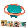 DECHOUS 360degree Boys and Girls Rotate Bowl for Toddlers Spill Resistant Lid Boys and Girls Balance view 3
