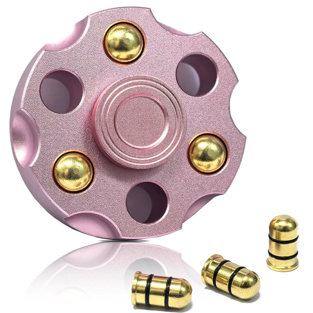 Alloy Metal Fidget Spinners,High-Speed Bearing & Weight Adjustable,Stress Relief Fidget Toys Adults (Rose Gold)