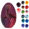 3D Printed Snake Egg Toys, Flexible 3D Printed Animal Toy, ADHD Fidget Snake, Unique Desk Pet for Collectors, Stress Relief & Home Decor&Easter (Black red Egg, 11.8') view 1