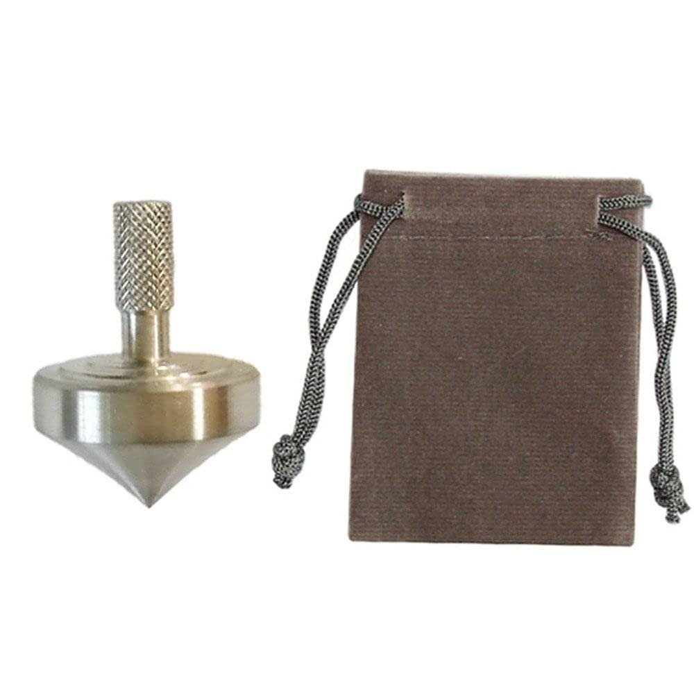 Portable No Resistance Gyro Metal Spinning Top, Nicely Machined Stainless Steel Gyroscope No Resistance Gyro Prop