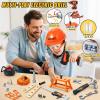 Kids Tool Set Toys, 48 Pcs Toddler Tool Set with Portable Tool Box, Electronic Toy Drill & Electric Chainsaw, Construction Tools Gifts for Boys Aged 3 4 5 6 7, Christmas Birthday Gifts for Toddlers view 4