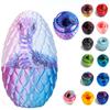 3D Printed Snake Toys, Flexible 3D Eco-Friendly Animal Toy, ADHD Fidget Snake, Unique Desk Pet for Collectors, Stress Relief & Home Decor (Blue-Pink Egg, 11.8') view 1