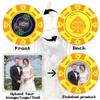 Lareyork 100 Custom Poker Chips, Personalized Plastic Drink Tokens with Your Logo, Image, or Text, Double-Sided Printed Chips for Bars, Casinos, Weddings, Parties, Business and Events (Yellow) view 2
