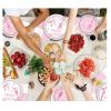 120Pcs Party Plates Pink Bow Plates Pink Party Decorations Bow Birthday Plates and Napkins cups straws Bow Decorations for Party Coquette Birthday Decorations view 4