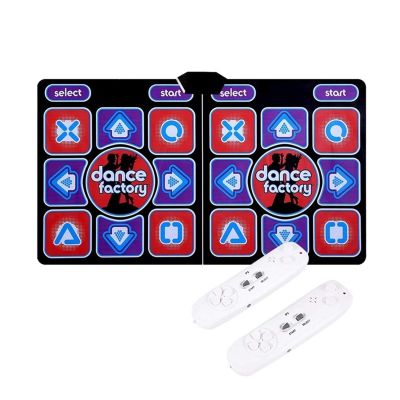 GGGUOJINN Step Dance mat Somatosensory Dance Machine, Double Human Dance Pads Computer Tv Slimming Dancer Dancer Step Pads (Color : Multi) (Multicolor)