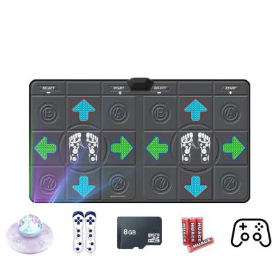 GGGUOJINN Step Dance mat Dancing Step Pad,Arcade Style Dance Games Somatosensory Gamepad, Dance Mat Pad Pads Dancer Step Pads (Color : F) (F)