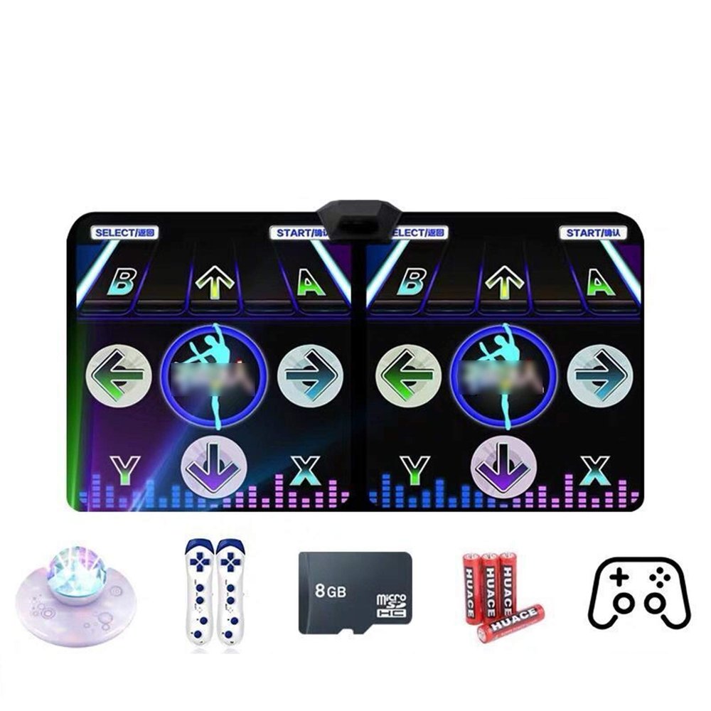 GGGUOJINN Step Dance mat Dancing Step Pad,Arcade Style Dance Games Somatosensory Gamepad, Dance Mat Pad Pads Dancer Step Pads (Color : F) (A)