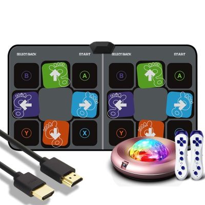 GGGUOJINN Step Dance mat Somatosensory Dance Machine, Slimming Men and Women Home Dancing Mat Game Running Mat Dancer Step Pads (Color : F) (A)