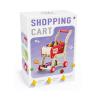 Plastic Height Adjustable Role Play Kids Shopping Cart Toy Without Accessories (RED) view 2