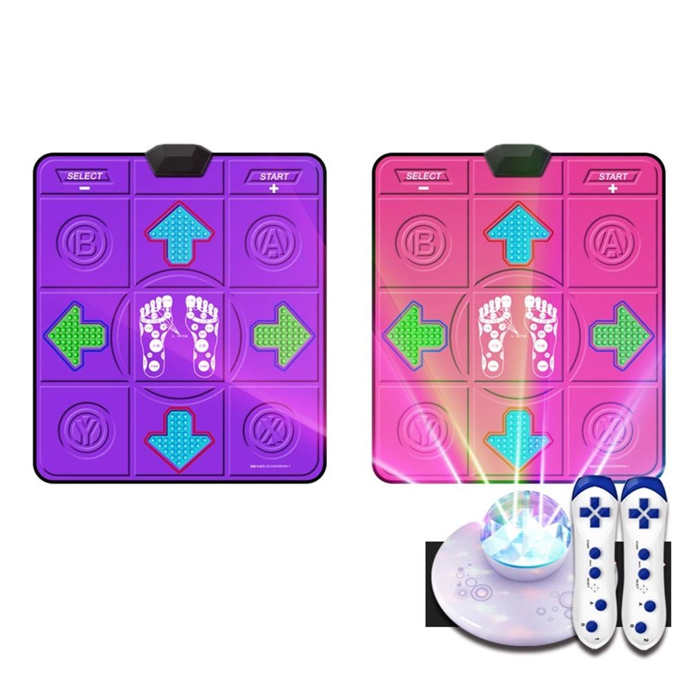 GGGUOJINN Step Dance mat Non-Slip Somatosensory Dance Machine Yoga Electronic Dance Play Mat, Dance Mat Pad Pads Dancer Step Pads (Color : D) (E)