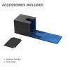Mage Tech Adventurer [Apprentice] Modular Deck Box - Holds 99 Double-Sleeved Cards - Ultra-Rugged, Expandable Design - MTG PTCG LOR OPCG & More - Black/Blue view 4