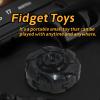 WaJexy Fidget Spinners for Adults, Open Armor Mecha Design Metal Fidget Spinner, EDC Fidget Toys Spinning Toy Desk Toy for Stress Relief & Anxiety (Black) view 2