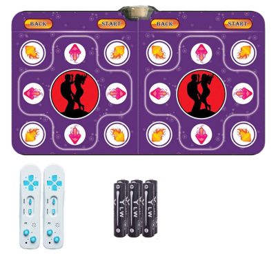 GGGUOJINN Step Dance mat Game Carpet Connected to TV, Home Dance Mat, Double Dance Exercise, Somatosensory Dance Machine Dancer Step Pads (Color : Wired) (Wired)