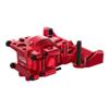 Aluminum 7075 Alloy Front Upper and Lower Bulkhead for Traxxas 1:16 Mini Maxx/Mini Slash/XRT VXL 3S Monster Truck Upgrades - Red view 1