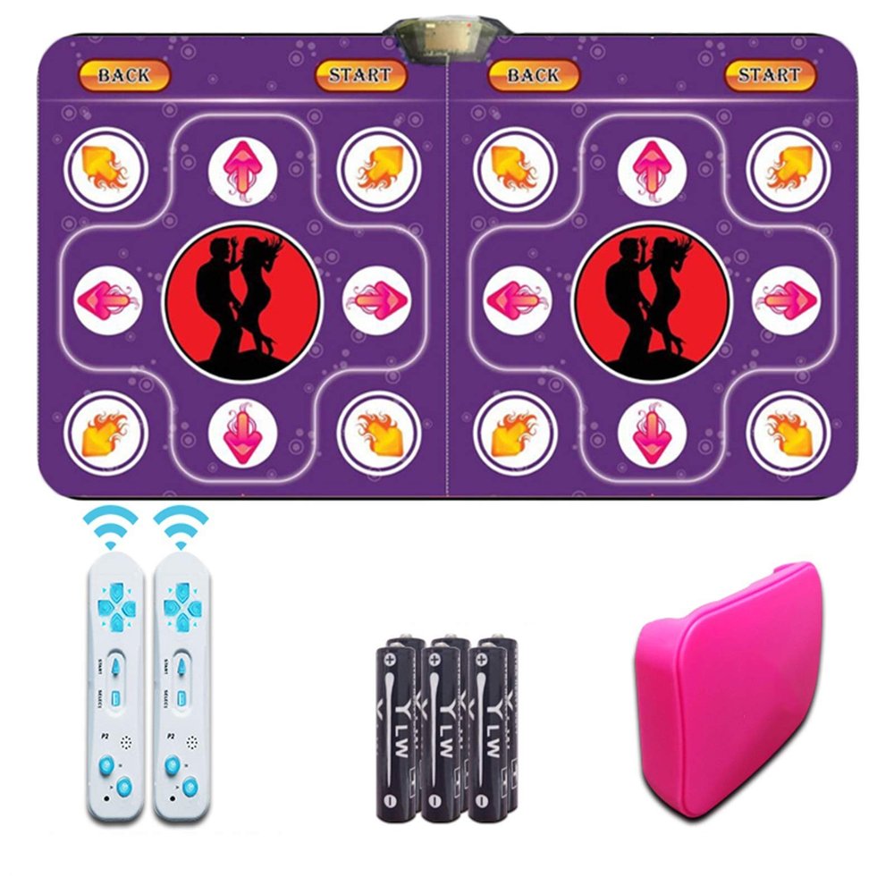 GGGUOJINN Step Dance mat Game Carpet Connected to TV, Home Dance Mat, Double Dance Exercise, Somatosensory Dance Machine Dancer Step Pads (Color : Wired) (Unlimited)
