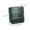 Abaodam Display Case Figures Dustproof Storage Cabinet Shelves Sturdy Plastic Design for Collectibles Suitable for Home Office Display view 2