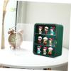 Abaodam Display Case Figures Dustproof Storage Cabinet Shelves Sturdy Plastic Design for Collectibles Suitable for Home Office Display view 4