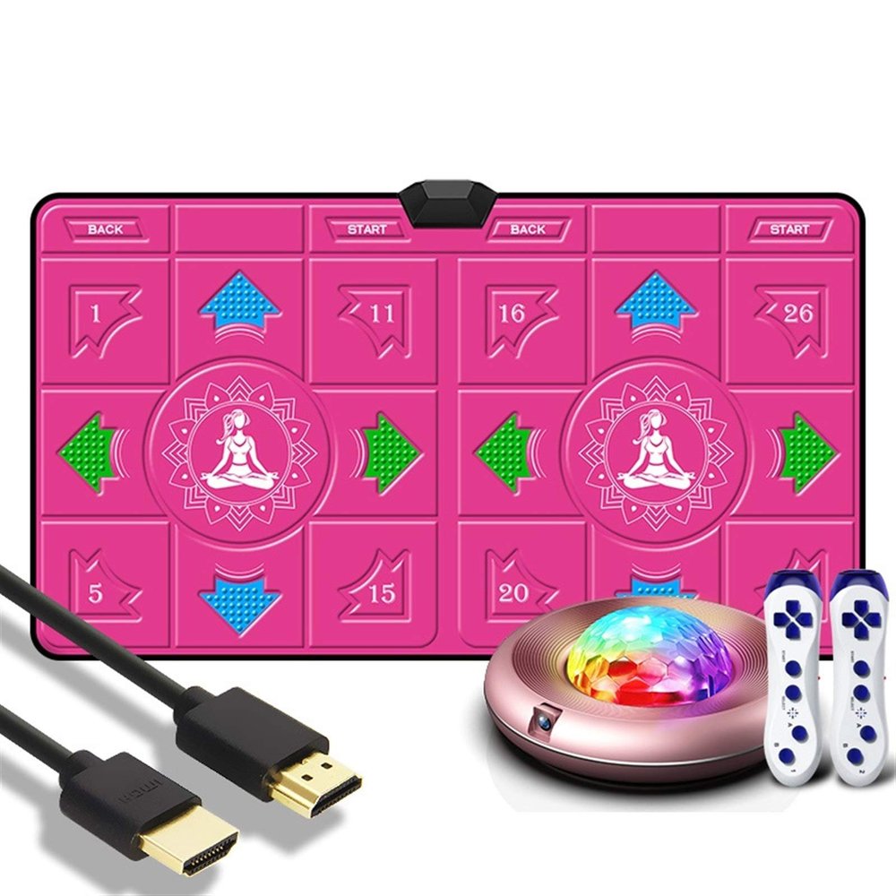GGGUOJINN Step Dance mat Somatosensory Dance Machine, Slimming Men and Women Home Dancing Mat Game Running Mat Dancer Step Pads (Color : F) (G)