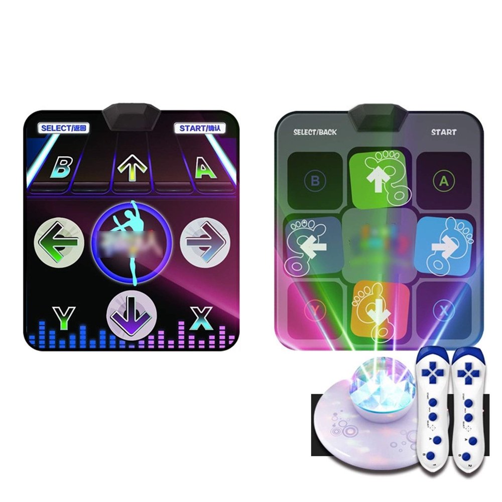 GGGUOJINN Step Dance mat Non-Slip Somatosensory Dance Machine Yoga Electronic Dance Play Mat, Dance Mat Pad Pads Dancer Step Pads (Color : D) (B)
