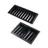 GARVALON 2pcs Plastic Poker Chip Tray Chip Holder for Table Games Space-Saving Design for Organized Poker for Game Night and Parties view 1