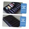 GARVALON 2pcs Plastic Poker Chip Tray Chip Holder for Table Games Space-Saving Design for Organized Poker for Game Night and Parties view 4