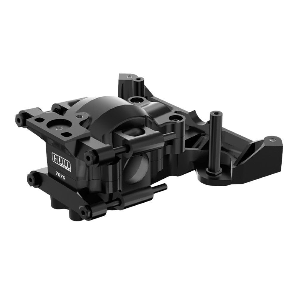 Aluminum 7075 Alloy Front Upper and Lower Bulkhead for Traxxas 1:16 Mini Maxx/Mini Slash/XRT VXL 3S Monster Truck Upgrades - Black