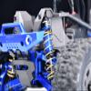 Aluminum 7075 Alloy Front Upper and Lower Bulkhead for Traxxas 1:16 Mini Maxx/Mini Slash/XRT VXL 3S Monster Truck Upgrades - Black view 2