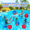 12 Pack Spider Theme Beach Ball - 9.84" Bulk Inflatable Beach Balls for Summer Water Games Pool Games, Blue and Red Spider Web Birthday Party Decorations Favors Supplies, Graduation Decorations 2026 view 2