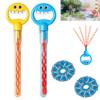 32-Hole Five-Claw Bubble Wand, 5 Claw Smiley Bubble Stick, Bubble Claw Wand, Smiley Face Bubble Claw Wand, 5 Claw Bubble Wand, Bubble Machine for Summer Outdoors with Bubble Liquid (2Pcs-A) view 1