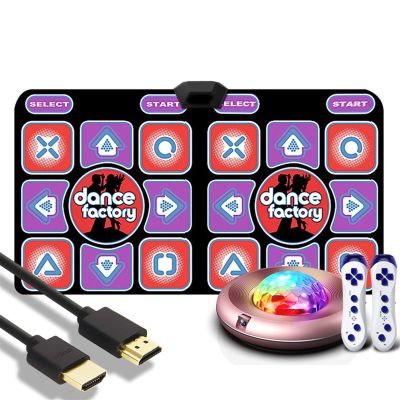 GGGUOJINN Step Dance mat Somatosensory Dance Machine, Slimming Men and Women Home Dancing Mat Game Running Mat Dancer Step Pads (Color : F) (B)