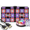 GGGUOJINN Step Dance mat Somatosensory Dance Machine, Slimming Men and Women Home Dancing Mat Game Running Mat Dancer Step Pads (Color : F) (B) view 1