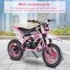 feneihe 49cc Gas Kids Dirt Bike with Dual Disc Brakes,2-Stroke Gas Motorcycle for Kids 8-14 with Max Speed 30KM/H,Gas Power Pocket Rocket Bike with Front Rear Disc Brakes, Mini Motorcycle Max Load 33 view 2