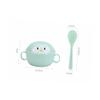 OUNONA 2Sets Bowls with Spoons Insulated Penguin Cartoon Food Bowls Cute Dual Handle Design view 2